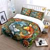 "Fish Art Set Decorative Use" Soft Skin-Friendly Bedding Set Includes 1 Duvet Cover And 2 Pillowcase, Gift