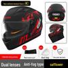 A1 3C Certified Electric Motorcycle Helmet - Four Seasons, Winter Warm, Unisex Full Helmet