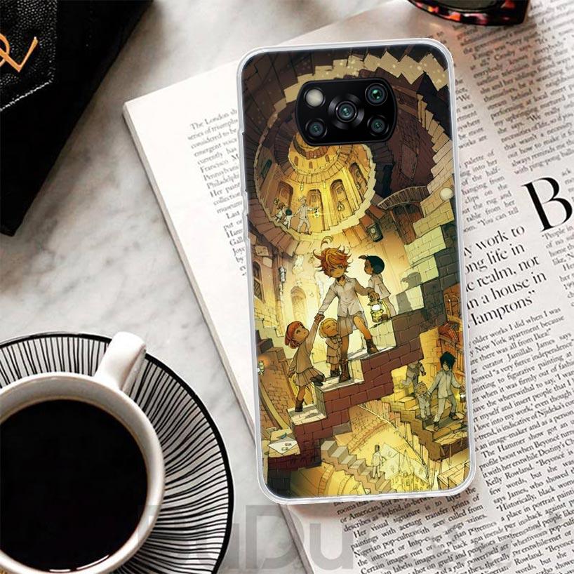 The Promised Neverland Anime Cover For Xiaomi Poco X3 X4 NFC M3 M2 M4 Pro Phone Case F3 F2 F1 Mi Note 10 Lite A3 A2 A1 CC9 Print