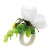 12Pcs Napkin Red Fruit Red Flowers Smoother Rugged Stylish Flower Napkin Ringfor Christmas Halloween