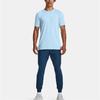 Under Armour T Shirts Men's Blue Crew Neck Moderate Straight Fit 1373724-490