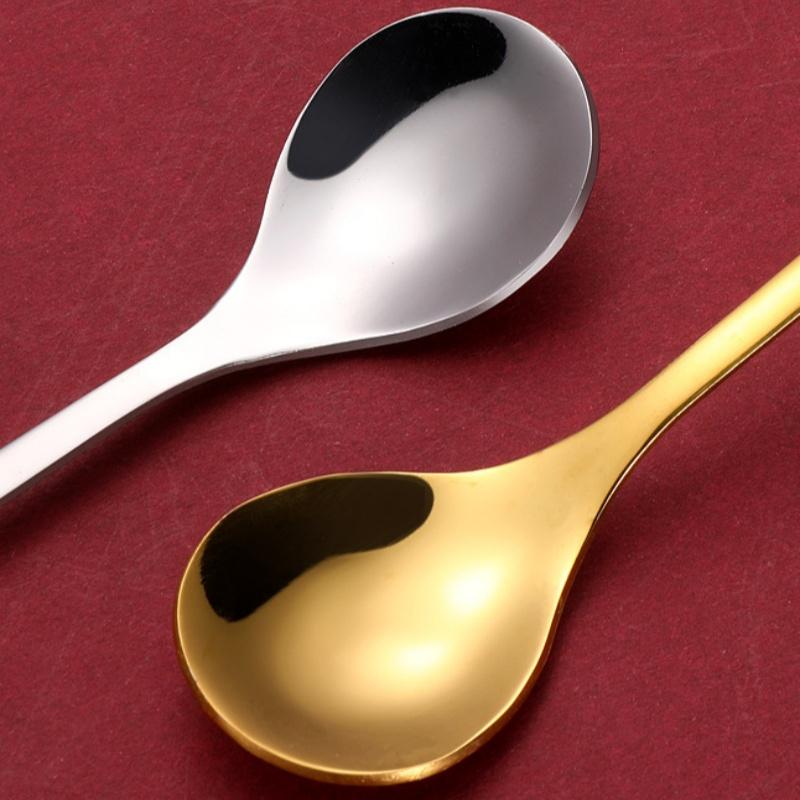 4/6ks Vánoční sada vidliček a lžic Nerezová ocel Kreativní stolní nádobí Dárková sada