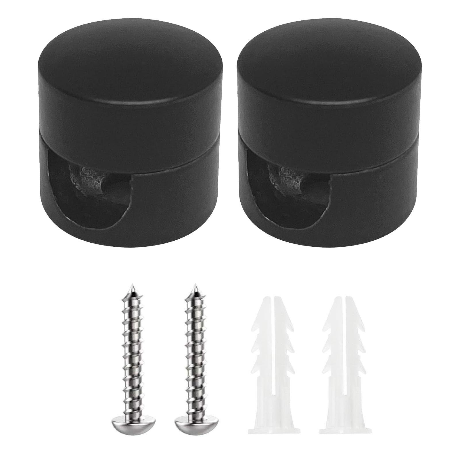 

2 шт./компл. Прочное решение для организации проводов Универсальные органайзеры для кабелей Эффективный инструмент для организации кабелей для дома и бизнеса чёрный