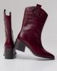 Ботинки на каблуке Sufinna 83968 36 бордовый кожа