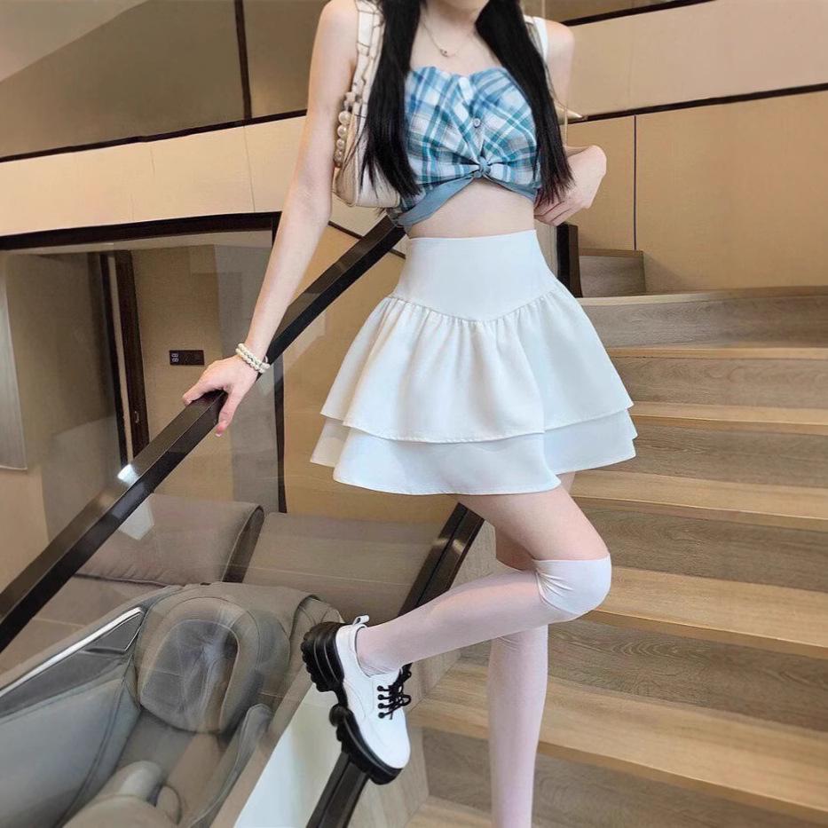 Women's High-Waisted Puffy Pleated Skirt - 2024 Spring/Summer Collection