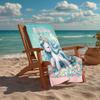Custom Name Ultra-Soft Beach Towel with Unicorn Theme,Ideal for Pool - Camping, Diving - Perfect Travel Essential, Vibrant Beach Towel.