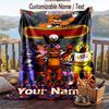 Five Nights At Freddy’s Flannel Blanket, Personalized Custom Name Text, Soft Warm Plush Throw Blanket For Gift