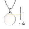 92MF Pet Dogs Cremation Urn Memorials Jewelry Electroplated Ashes Container Necklace