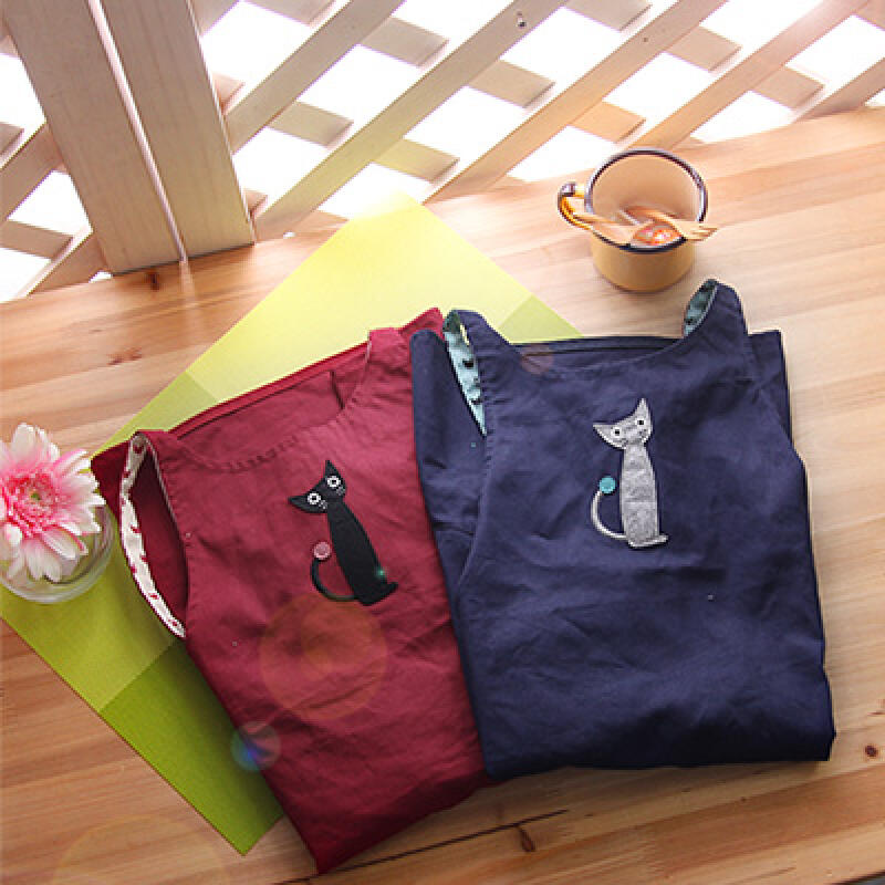 Noah Nekomania Tulip Apron Navy