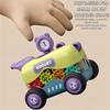 4 Pack Inertial Cartoon Gear Whistle Toy Cars Educational Crawling Toy Cars Slide Proof Boy/Girl Perfect Birthday Gift Christmas Gift Halloween Gift