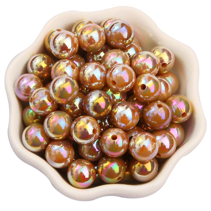 6/8/10mm AB Farbe Imitationsperlen Runde Perlen für DIY Basteln, Haarschmuck und Armbänder