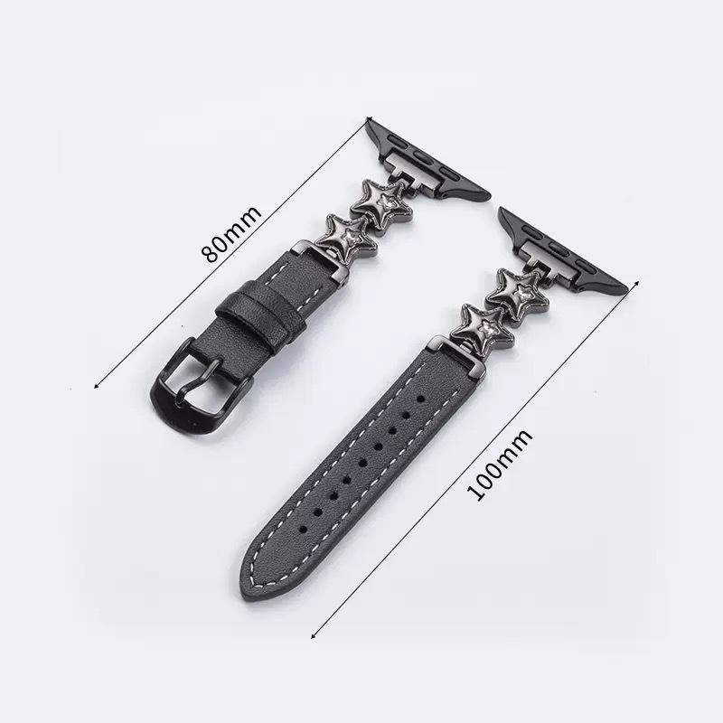 

Совместимый кожаный ремешок для часов с бриллиантовой отделкой для Apple iWatch Series 1-11/SE, Huawei GT654 и Xiaomi 8910. Идеально подходит для женщин. Contact for Other Models