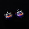 Pendientes de Clip Colgantes de Calabaza Eléctrica Pendientes de Gato Negro con LED Calavera Pendientes Colgantes Luminosos Regalo
