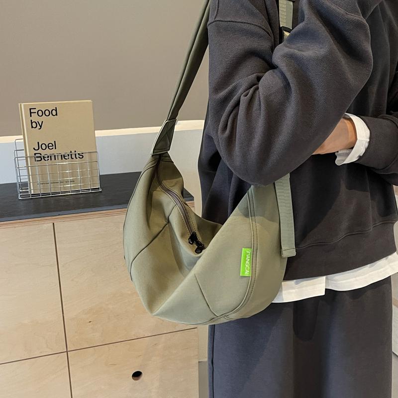 Solid Color Shoulder Bag Dumpling Bag Women's Crossbody Bag