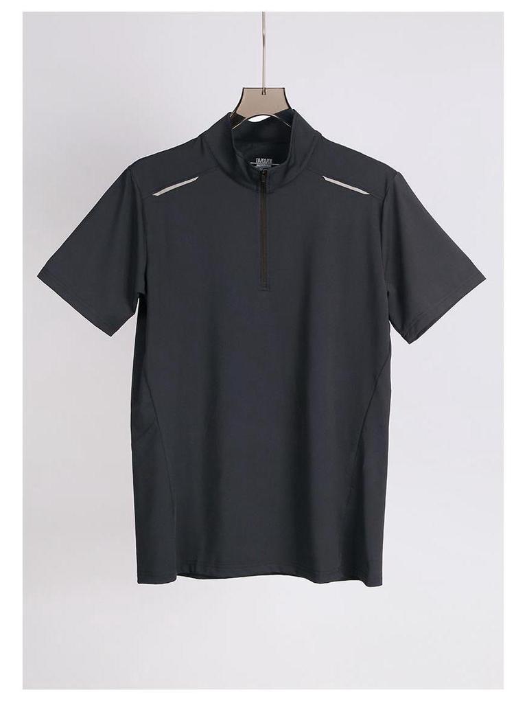 Lulu Men's Ice Silk Quick-Dry Short Sleeve Sports T-Shirt for Summer Fitness, Running, and Marathon