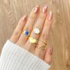 Elegant and Versatile Fashion Love Geometric Ring Set Simple Ring Popular Female Jewelry