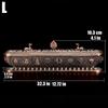 Sanskrit Incense Stick Burner Alloy Buddhist Tibetan Indoor Golden Meditation Engraving Temples Smoke Supply Furnace Ornaments