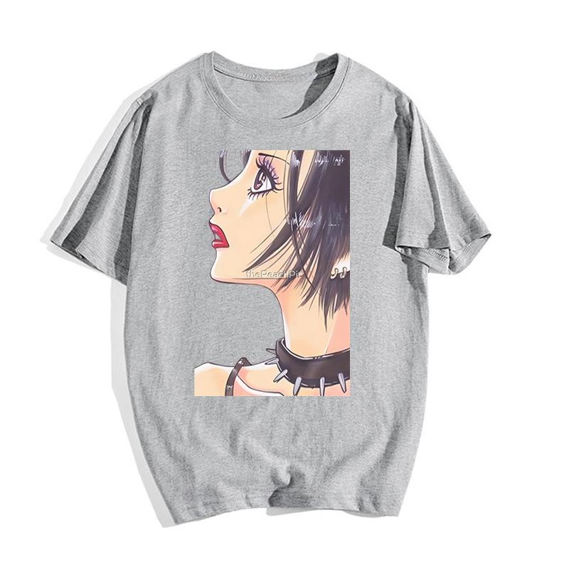 Classic Smoke Osaki Nana Classic Japanese Anime Retro Rock Style Anime T-Shirt Cotton Graphic Tee Unisex Unisex Summer Streetwear