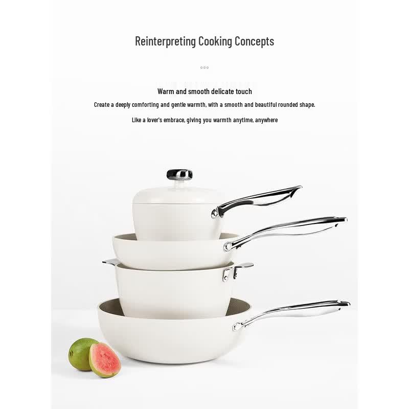 Velosan VE035 Pebble Non-Stick 4-Piece Cookware Set