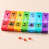 7 Tage 14 Fächer Pillenbehälter Wöchentliche Medikamenten-Teilerbox Reise-Pillenetuis Box Tabletten Medikament