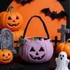 Open Top Ghost Plush Bag Handheld Pumpkin Candy Bucket Trick or Treat Bucket  Dessert Making