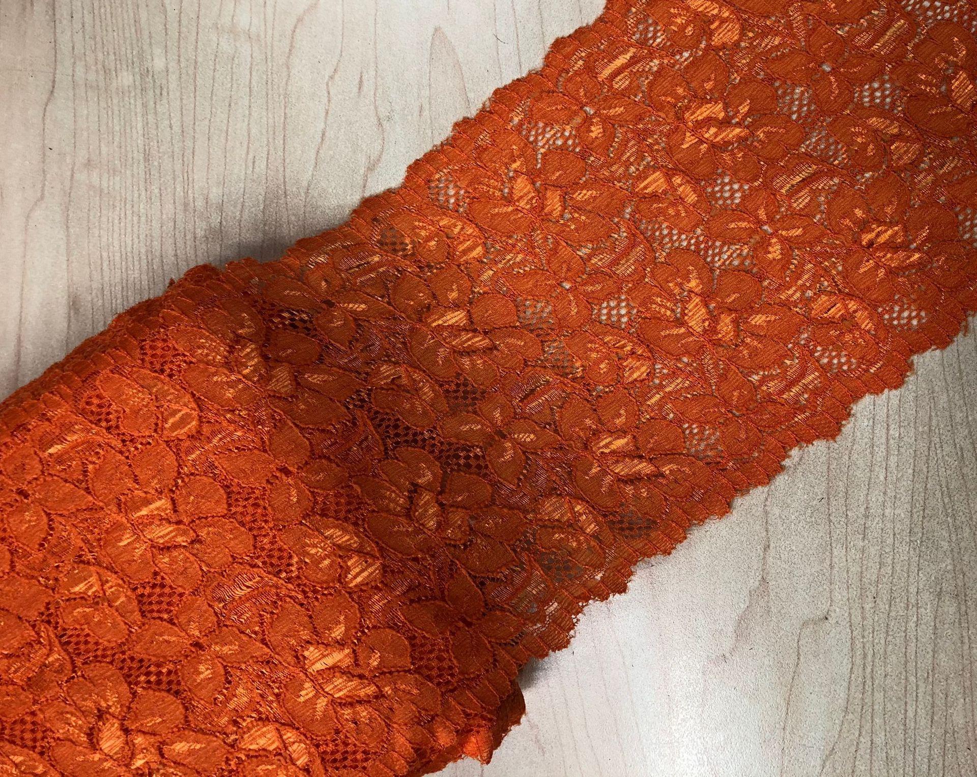 

1 ярда эластичные кружевные эластичные повязки на голову для рукоделия, ленты ручной работы для шитья своими руками оранжевый