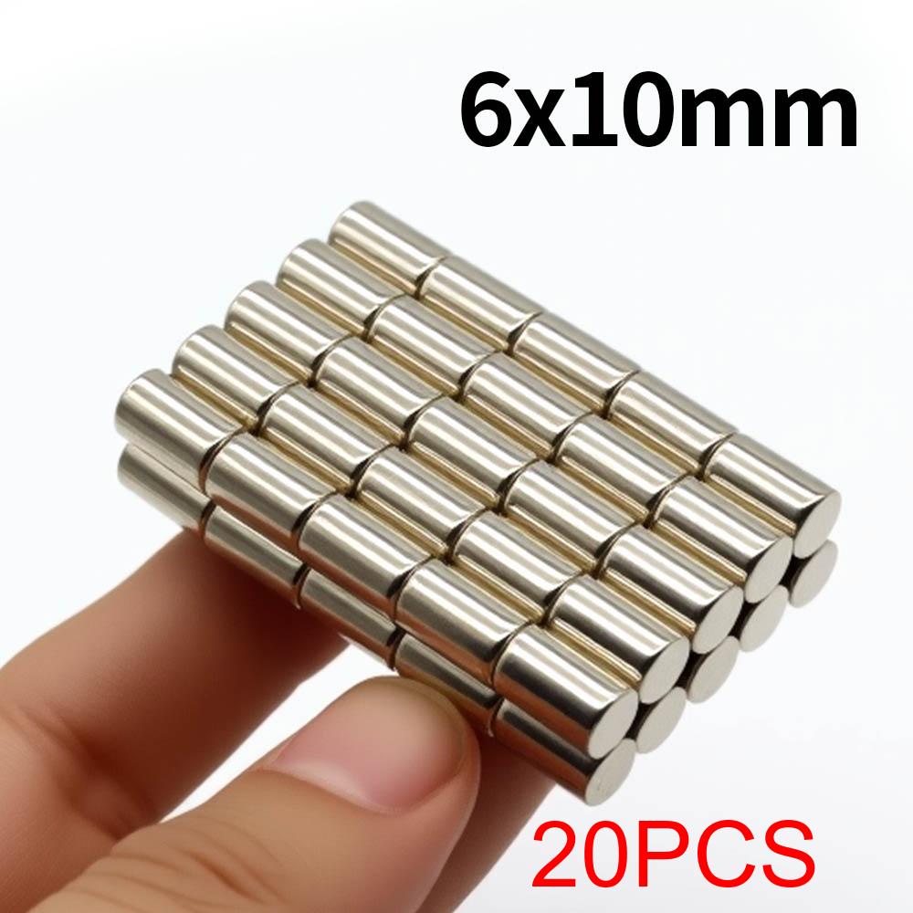 6x10mm Super Strong Neodymium Magnet N35 NdfeB Permanent Magnetic Imanes Round Powerful Magnets Refrigerator Magnet