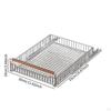 Pullout Drawer Basket Metal Wire Slide Out Pantry Shelf under Table for Bag