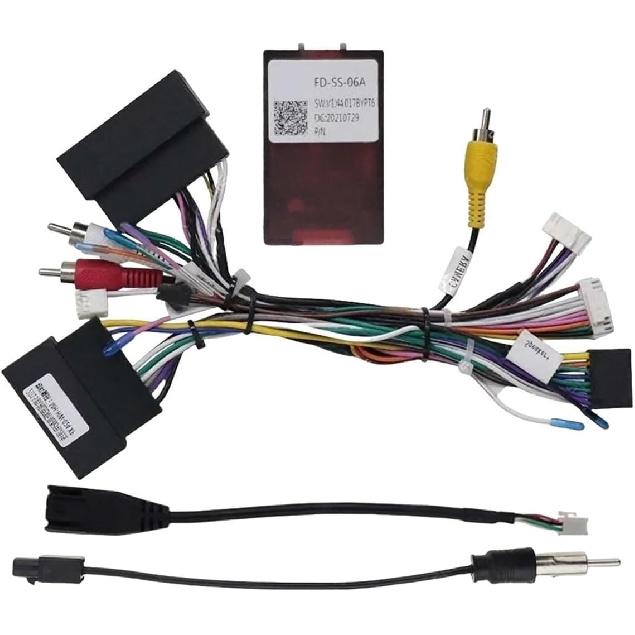 

Адаптер жгута проводов автомобиля, Canbus Box, кабель питания для Android-радио, совместимый с Ford Edge Taurus F-150 Everest Ranger FD-SS-06A(Кабель CANbus XP) Cable Canbus XP