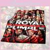 Cobertor com Padrão de Personagens do WWE Royal Rumble Para Família e Decoração