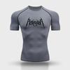 Men's Compressed Shirt Fitness Sports Sports Quick Dry Summer T-shirt Top Moisture-Wicking Ultra-Light Training Running Sweatshirt Tight Fit
