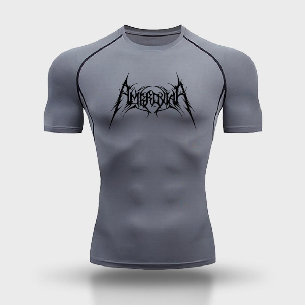 

Men s Compressed Shirt Fitness Sports Sports Quick Dry Summer T-shirt Top Moisture-Wicking Ultra-Light Training Running Sweatshirt Tight Fit XXXL