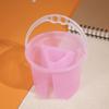 2 Pcs Translucent Paint Brush Wash Bucket Thickened Design Painting Pen Holder  Watercolor