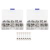 2Boxes Glass Tube  Kit M6x30mm 0.5A‑30A Fast Acting Quick Blow Fuses W/ Storage Box