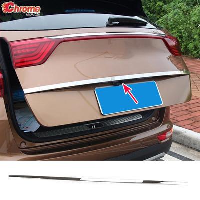 For Kia Sportage QL 2017 2018 Chrome Rear Trunk Lid Tailgate Cover Trim Hatch Door Handle Molding Strip Car Styling