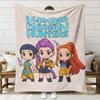 Blanket Print K - Pop Demon Hunters Flannel Blanket Latest Fashion Pop Girl Group