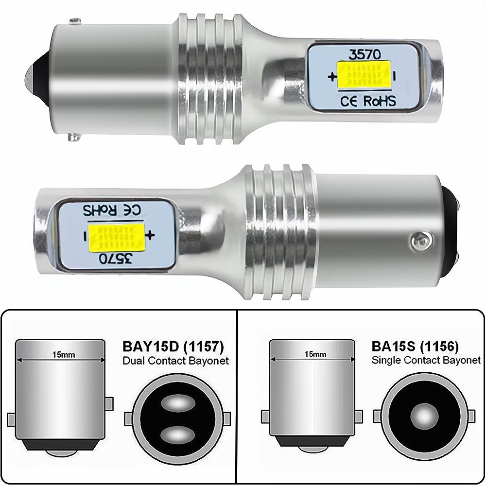 Signallampa 1156 Ba15s P21w Bau15s Py21w LED-lampor CSP 3570 SMD 1157 Bay15d P21/5w Bil Blinkers Bromslampa DC 12v
