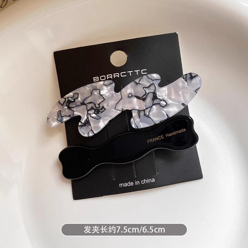 2Pcs/set New Women Temperament Wave Shape Acetic Hairpins Sweet Hair Decorate Side Hair Clips Barrettes Fashion Hair Accessories