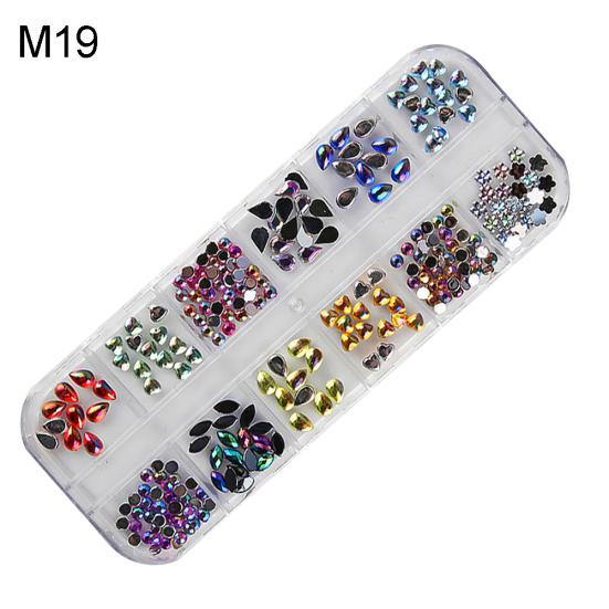 Sfaturi mixte pentru arta unghiilor DIY cu strasuri pentru decorare cu bile rotunde instrument de manichiura