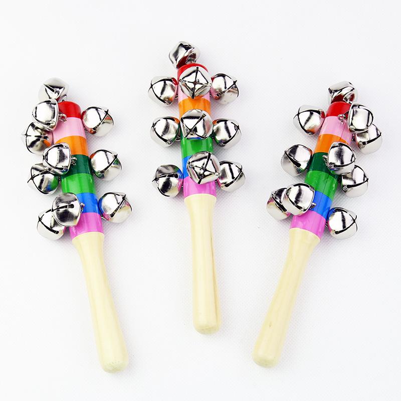 Colorful Rainbow Handheld Baby Rattle Toy for Early Childhood Development