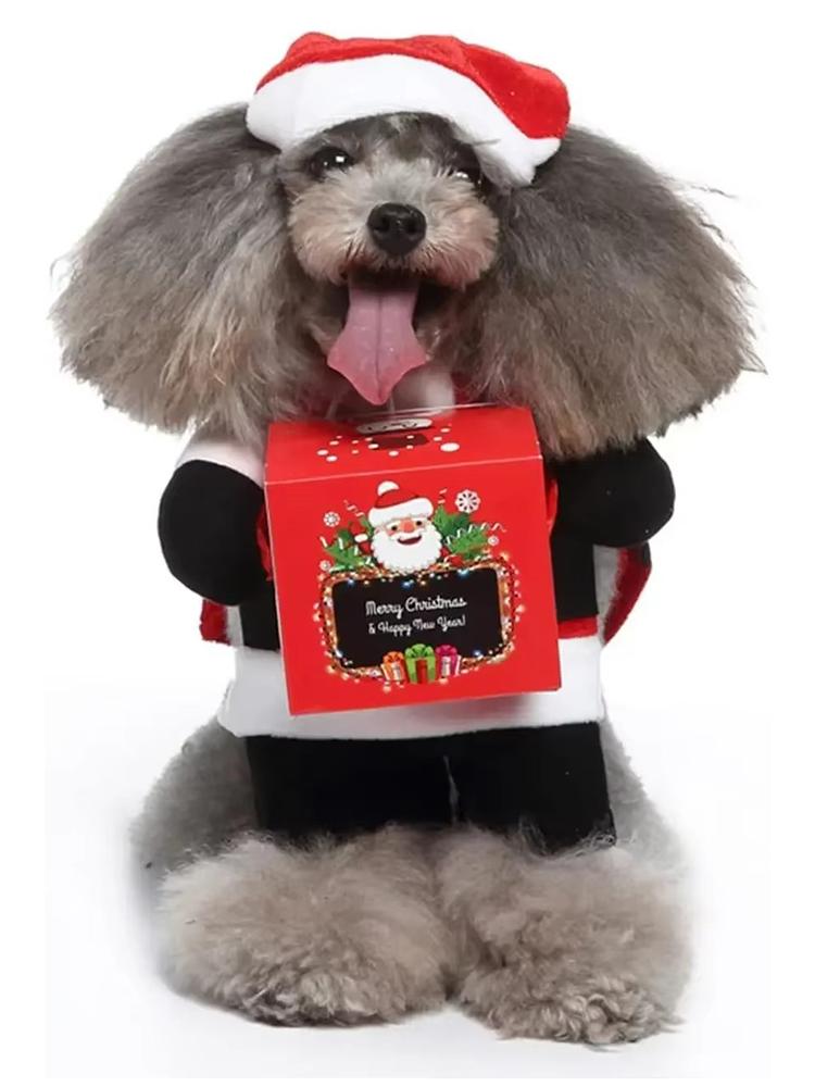 Kreatywne Ubranka dla Psa Stojące Transformacja Zabawny Kostium dla Psa Śliczna Dekoracja Poliestrowa Ubranka dla Psa Małej Rasy Transformacja Świąteczna Produkty dla Zwierząt