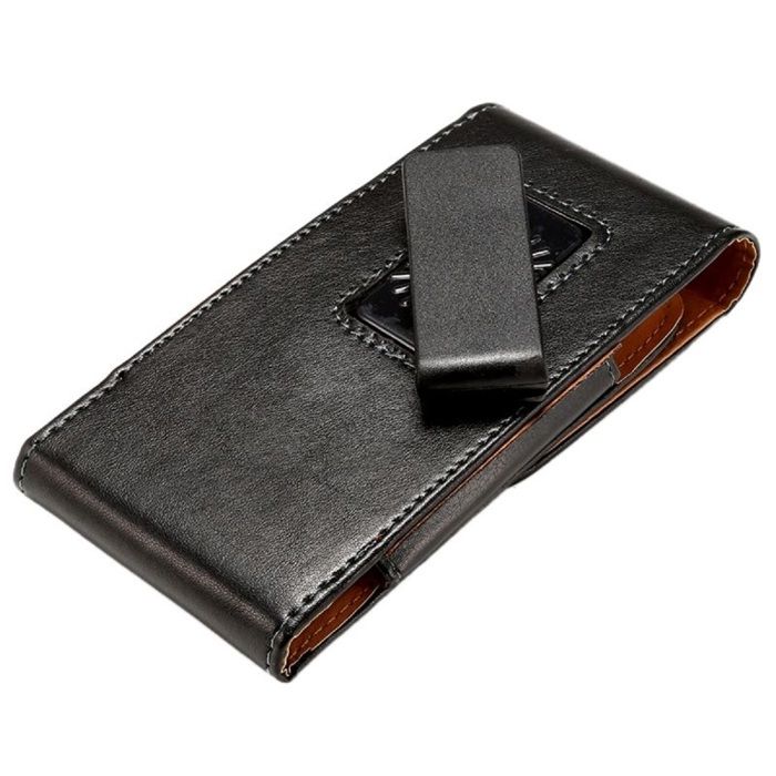 Pour Samsung Galaxy Quantum 6 (2025) Housse Ceinture Exécutif Clip 360 Cuir Synthétique - Noir
