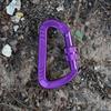 Small Branded Galvanized Aluminum Alloy Carabiner-Safety Screw Lock Snap Clip Heavy Duty for Industry Outdoor Use Dog Leash