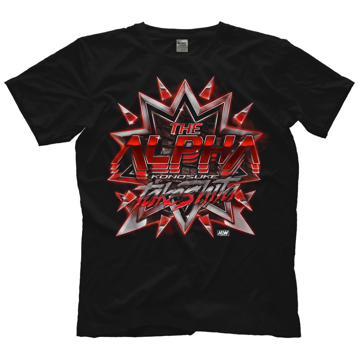 Konosuke Takeshita - The Alpha AEW Official T-Shirt S разноцветный