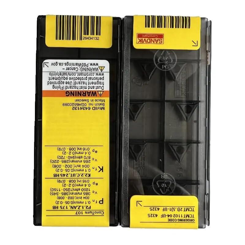 Original Sandvik / TCMT110204-UF 4325 /Carbide CNC Blade 10 PCS