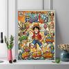 Luffy manga 100% Round Full Drill 5D DIY Diamond Painting Embroidery Cross Stitch Rhinestone Décor