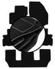 Juego de alfombrillas de terciopelo para: Ford Galaxy MK2 FL 7 plazas (2012-2015)