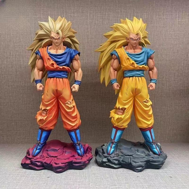 29cm Son Goku Figures Gk Anime Dragon Ball Super Saiyan 3 Action Figurine Pvc Statue Collection Model Doll Decoration Toy Gift