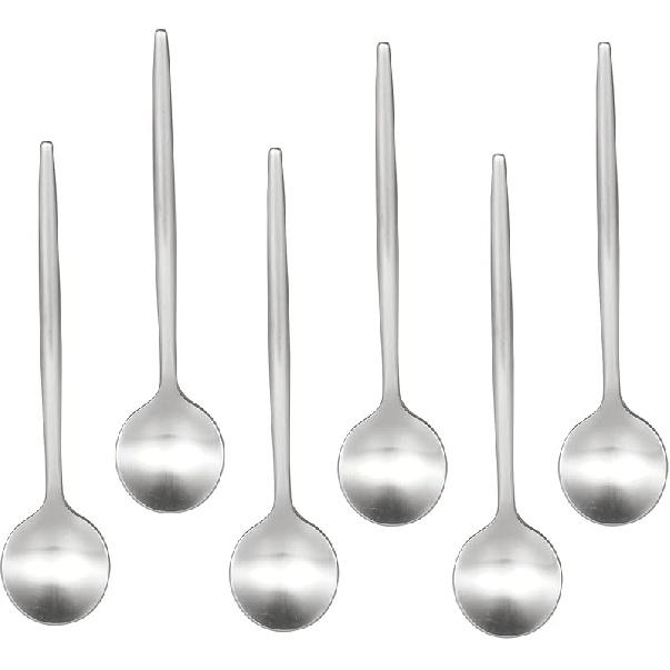 IMEEA Espresso Spoons SUS304 Stainless Steel Gold Coffee Spoons for Dessert, Coffee, Appetizers, 5.1-Inch, Set of 6 (Gold)
