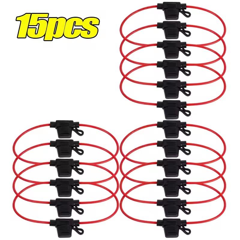 12V Kfz-Sicherungshalter Inline Wasserdicht Auto-Klingenstecksicherung Buchse Kabelverbinder für LKW Boot Marine Motorrad Modifikation